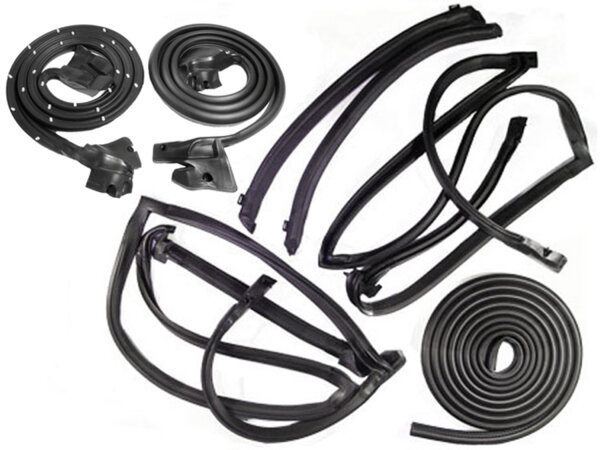 Basic kit. â€™82-â€™88 Chevrolet Monte Carlo, â€™81-â€™87 Pontiac Grand Prix 2-door coupe with T-top roof option. Door (LM 16-JG), T-top main body (TP 5020), T-top side panels (ELP 5020) and trunk (MW00101) seals. 7-piece set.