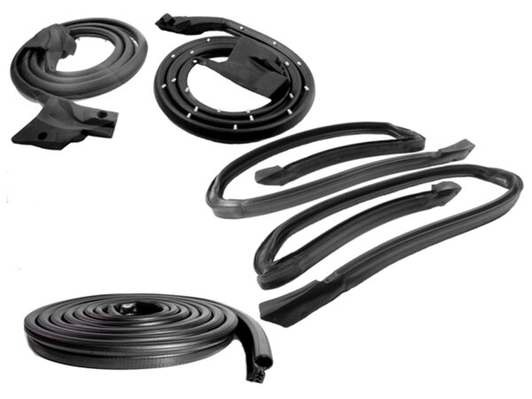 Basic kit. â€™78-â€™81 Monte Carlo 2-door coupe. Door (LM 16-JM), roof-rail (RR 5020-M) and trunk (MW00101) seals. 5-piece set.