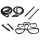 Basic Kit., for T-Top Coupe.  Door (LM 19-C) Pillar Post (CZ 2000) T-Top (TP 2000) Rear Vertical (ELP 2050), Seals.
