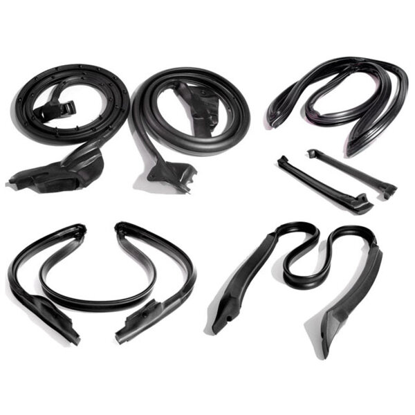 Basic Kit for Targa Top Coupe.  Door (LM 19-A) Header (HD 2009) Targa Top Side (RR 2009) Targa Top Rear (RR 2009-R), Rear Hatch (IS-TK 8496)Seals.