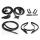 Basic Kit., for Convertible.  Door (LM 19-A) Rear Bow (HD 8696) Header (HD 2009) Roof Rail (RR 8696), Seals.