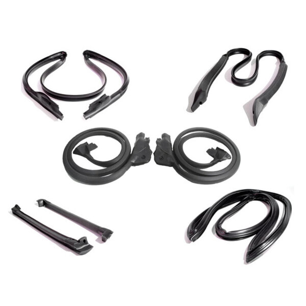 Basic Kit fits the Coupe.  Door (LM 19-B), Header (HD 2009), Targa Top Side (RR 2009), Targa Top Rear (RR 2009-R) and Rear Hatch (IS-TK 8496) Seals.  7-Piece Kit