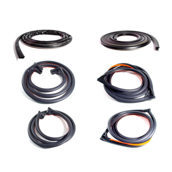 Basic Kit, for Models w/Side Cargo Door.  Front Left LM 110-VL), Front Right LM 110-VR), Back Left LM110-VT), Back Right LM 110-VU), Front Cargo Side (LM 110-VA), Rear Cargo Side (LM 110-VB) Door Seals.