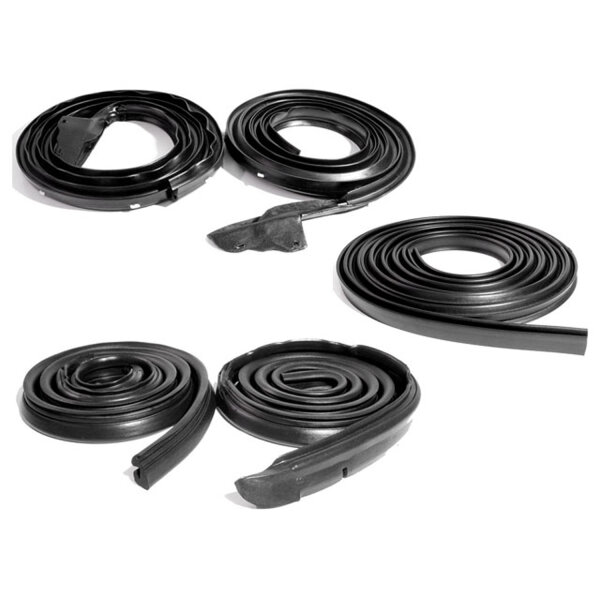 Basic Kit, for 2-Door Hardtop.  Door (LM 23) Roof Rail (RR 4001-A) Trunk (TK 2322), Seals.