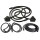 Basic kit. 75-79 Mopar B-body 2-door hardtop and coupe with descending B-pillar post and Opera windows. 7-piece kit includes left and right side door seals, roof-rail seals, door end-cap filler seals, and trunk seal. Set.