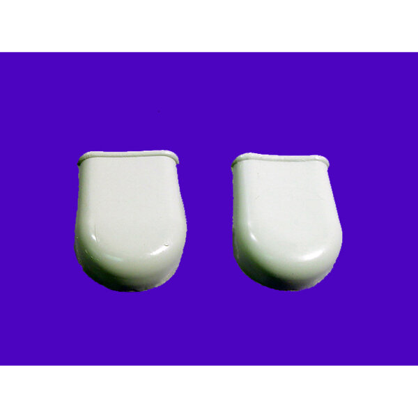 Bumper Caps for convertible top linkage, folding pillar to side roof rail link.  Made of gray rubber.  Up to four used per car.  Replaces OEM #4562358.  Pair