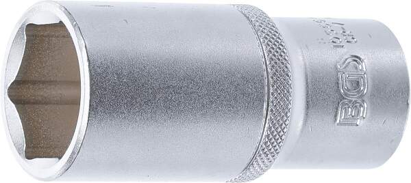 Steckschlüssel-Einsatz Sechskant, tief | Antrieb Innenvierkant 12,5 mm (1/2") | SW 26 mm