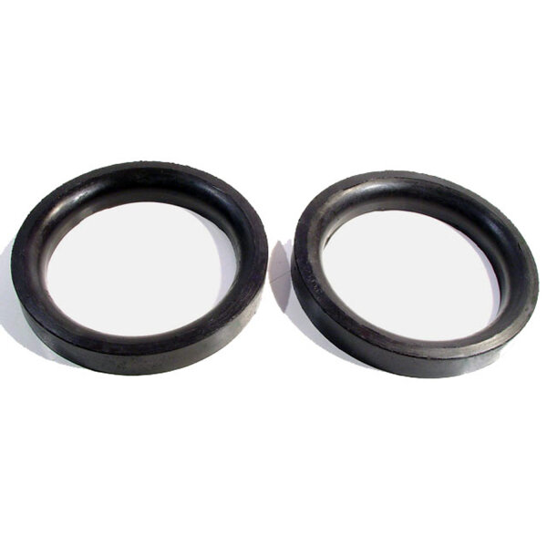 Air Duct Seals.  Made of molded sponge.  5-1/8" O.D., 3-7/8" I.D. X 11/16" thick.  Pair