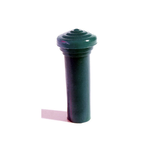Door Lock Knob.  Made of Slate Blue rubber, self-threading.  1-3/8" tall with 1/8" lower I.D., 3/8" lower O.D.  Each