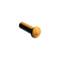 Door Lock Knob.  Made of Yellow rubber, self-threading....
