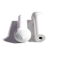 Door Lock Knob.  Made of White rubber, self-threading....