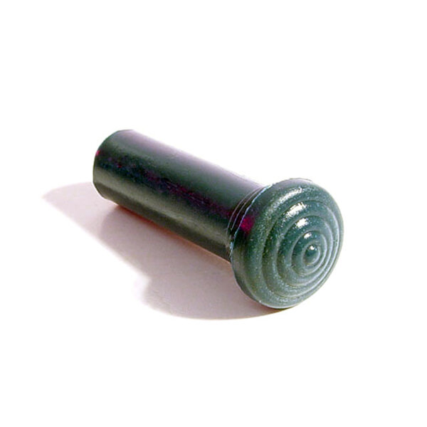 Door Lock Knob.  Made of Wedgwood rubber, self-threading.  1-3/8" tall with 1/8" lower I.D., 3/8" lower O.D.  Each