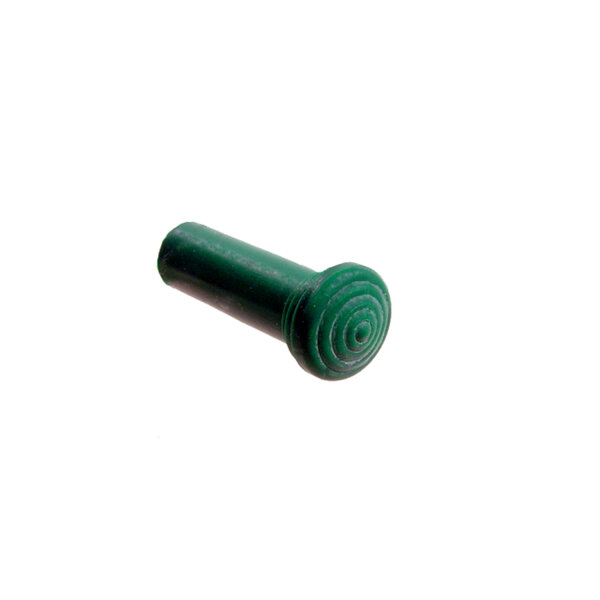 Door Lock Knob.  Made of Teal Green rubber, self-threading.  1-3/8" tall with 1/8" lower I.D., 3/8" lower O.D.  Each