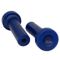 Door Lock Knob.  1-1/2" high.  Made of blue rubber....