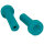 Door Lock Knob.  1-1/2" high.  Made of turquoise rubber.  Each