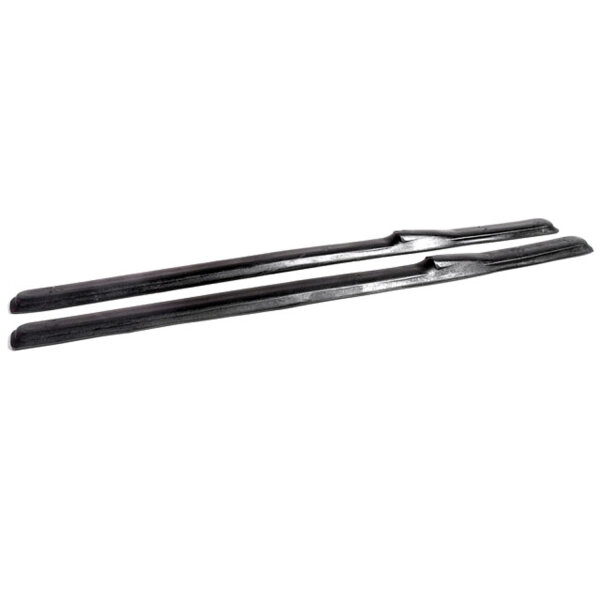 Hood Cowl Strip.  All rubber, no metal.  Pair