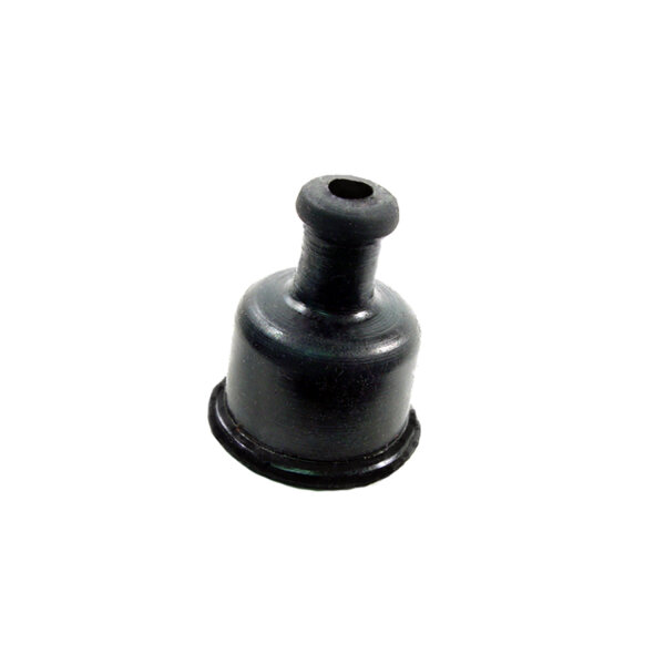 Oil Level Dipstick Dust Cap.  Top hole has 1/4" I.D.  Bottom hole has 1-1/4" O.D.  Cap is 1-1/2" tall.  Each