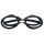 Molded Roof Rail Seals, for 2-Door Hardtop.  Made of closed cell sponge.  Each is 66" + 11-3/8" (77-3/8" overall length).  Pair