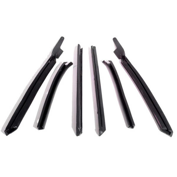 Convertible Top Roof Rail Kit.  6-Piece set includes all right and left side top rail seals.  No header seal needed.