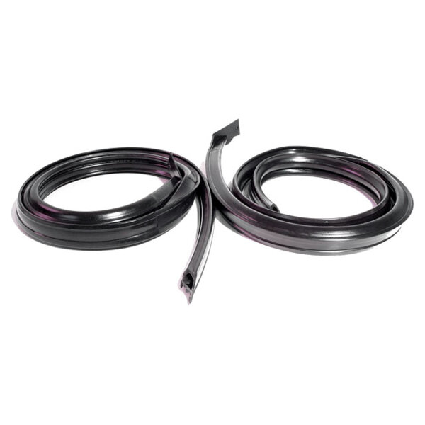 Molded roof-rail seals. Fits 2-door hardtop (fastback) only. 66 in long. Pair. R&L.