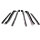 Convertible Top Rail Kit.  6-Piece set includes all right and left side top rail seals, with molded ends and steel cores.  Does not include header seal (order p/n HD 304).