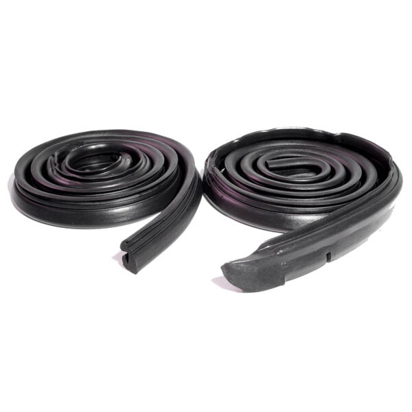 Molded Roof Rail Seals, for 2-Door Hardtop without Post.  Pair R&L
