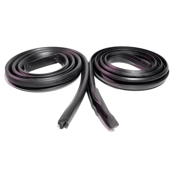 Roof Rail Seals with Molded Ends.  For 2-door hardtop.  Pair R&L
