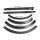 Convertible Roof Rail Seals.  Includes all left and right side components (2-front, 2-center & 2-rear sections).  6-Piece Set