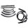 Convertible Top Seal Set.  Includes header seal and all left and right side roof rail components(2-left, 2-center & 2 rear sections).  7-Piece Set