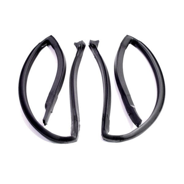 Molded Rear Roof Rail Seals.  Seals the rear door glass to roof line.  Pair