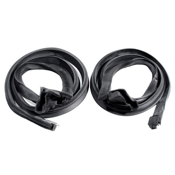 Molded Roof Rail Seals, for 2-Door Fastback.  66-1/2" Long.  Pair R&L