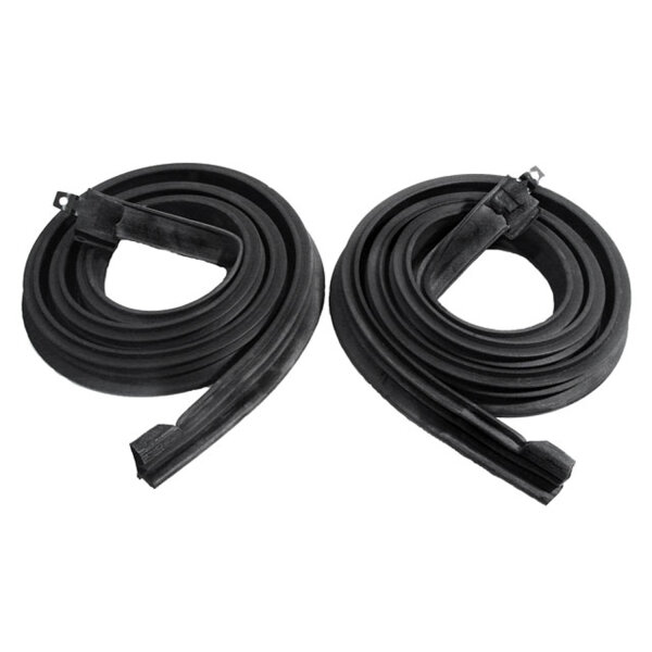 Molded Roof Rail Seals, for 2-Door Hardtop.  69-1/2" Long.  Pair R&L