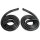 Molded roof-rail seals. 61-62 GM B-body 2-door hardtop. Fits ONLY 62 Bel Air. Made of smooth, black, skin-covered sponge. 82 in. long. Pair. R&L.