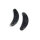Seat Bumper.  Black.  3-5/16" long X 13/16" wide.  Pair