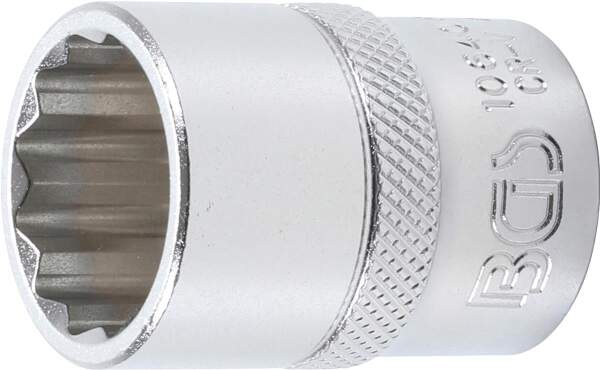 Steckschlüssel-Einsatz Zwölfkant | Antrieb Innenvierkant 12,5 mm (1/2") | SW 20 mm