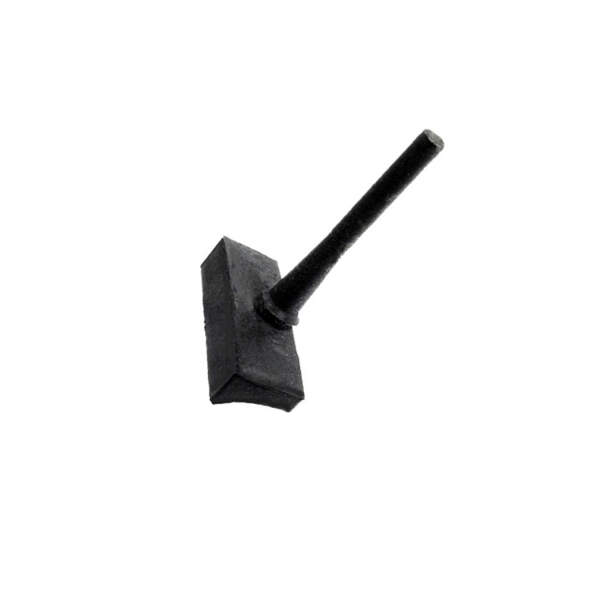 Fuel Door Bumper.  Base is 1-1/8" long X 3/8" wide X 1/4" high.  Each
