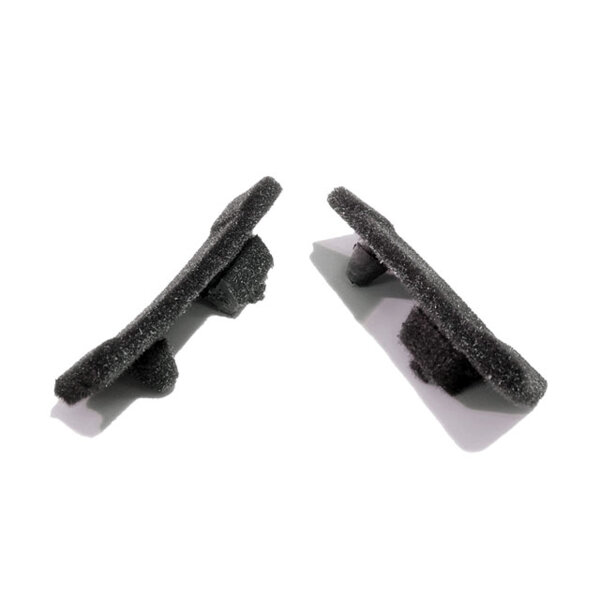Door Window Weatherstrip Plug.  Fits at the end of outer window wipe cat whiskers.  Fuzzy outer side.  Pair R&L