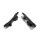 Door Window Weatherstrip Plug.  Fits at the end of outer window wipe cat whiskers.  Fuzzy outer side.  Pair R&L