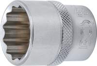 Steckschlüssel-Einsatz Zwölfkant | Antrieb Innenvierkant 12,5 mm (1/2") | SW 23 mm