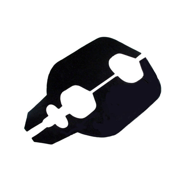 Inner Splash Flaps.  Used as dust and mud shield to keep engine compartments clean.  Made from stiff rubber that is identical to original in composition, texture and color.  Pair