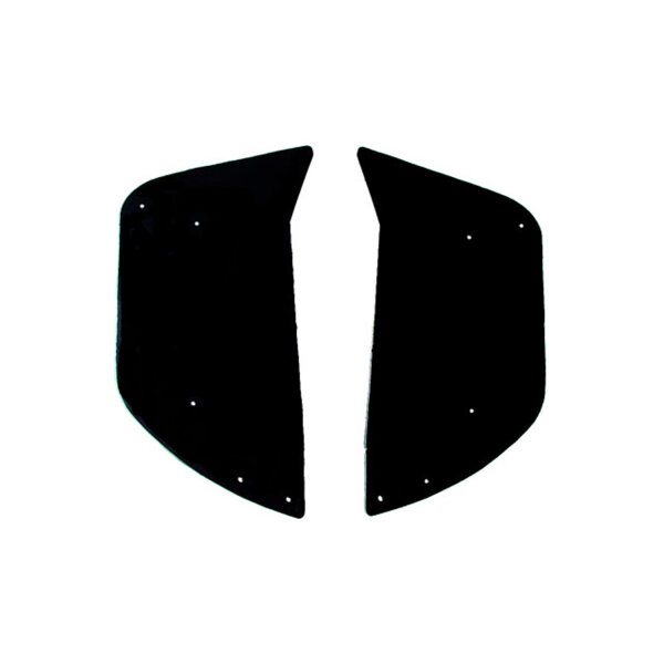 A-Frame Seals.  Used as dust and mud shield to keep engine compartments clean.  Made from stiff rubber that is identical to original in composition, texture and color.  Pair