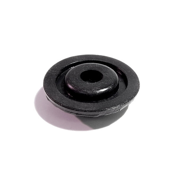Vent Cable Firewall Brace Grommet.  Fits 7/16" hole in sheet metal.  1/4" center hole.  Each