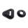 Accelerator Pedal Pad and Dimmer Switch Grommets.  Triangle: 3-5/8" X 3-1/2".  Round: 2-3/4" O.D. X 15/16" I.D.  2-Piece Set  (Other colors may be available)