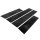 Inner 4-Door Step Plate Pad.  Rubber only, no metal back.  Apply directly to sill with contact cement.  Long section molded in 2-pieces.  Set