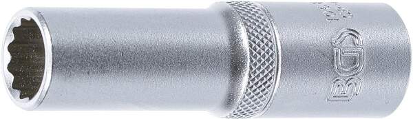 Steckschlüssel-Einsatz Zwölfkant, tief | Antrieb Innenvierkant 12,5 mm (1/2") | SW 13 mm