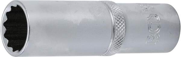 Steckschlüssel-Einsatz Zwölfkant, tief | Antrieb Innenvierkant 12,5 mm (1/2") | SW 17 mm