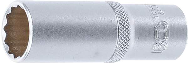 Steckschlüssel-Einsatz Zwölfkant, tief | Antrieb Innenvierkant 12,5 mm (1/2") | SW 19 mm