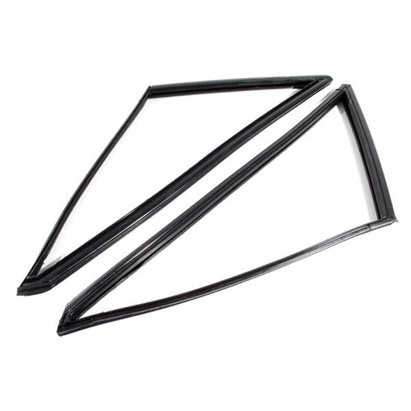 Vulcanized Front Fixed Quarter Window Gaskets.  20-5/8" x 10-1/2" x 14-3/8".  Pair