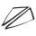 Vulcanized Front Fixed Quarter Window Gaskets.  20-5/8" x 10-1/2" x 14-3/8".  Pair