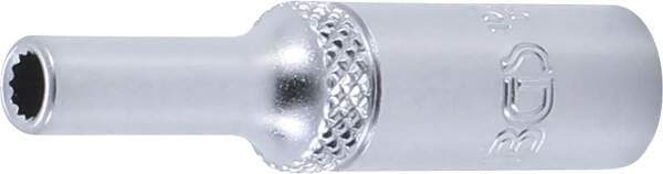 Steckschlüssel-Einsatz Zwölfkant, tief | Antrieb Innenvierkant 6,3 mm (1/4") | SW 4 mm